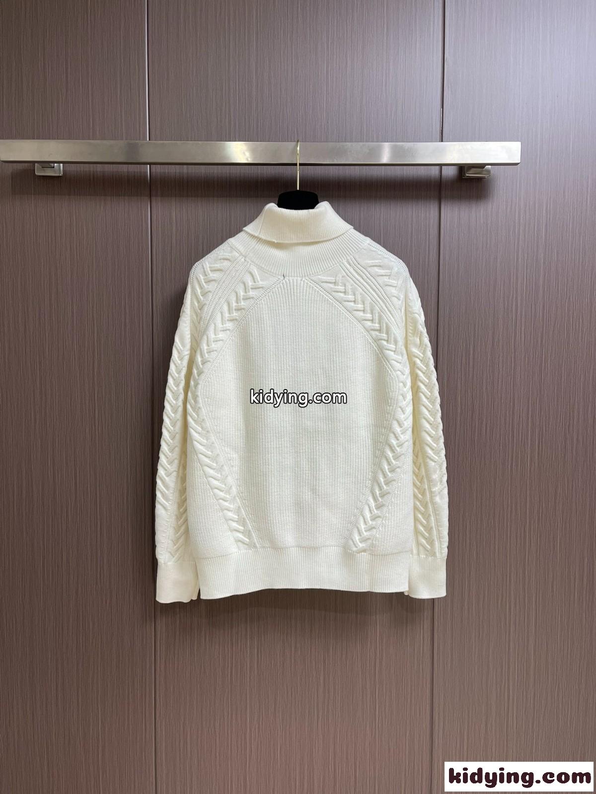 上品 タートルネック プルオーバー エルメネジルド・ゼニア セーター 偽物 ホワイト-2