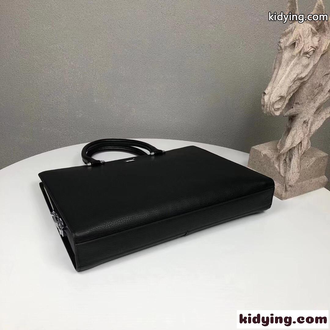 シンプル 人気 高品質 ビジネスバッグ トートバッグ モンブラン バッグ メンズ コピー 柔らかなレザー 合わせやすい-3