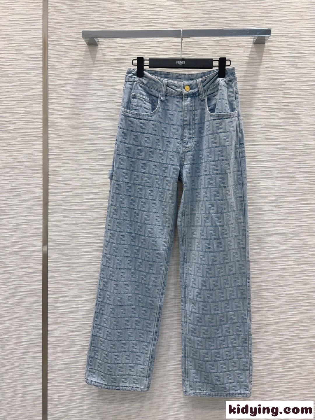 おしゃれ FFモチーフ デニムパンツ フェンディ ジーンズ スーパーコピー-0
