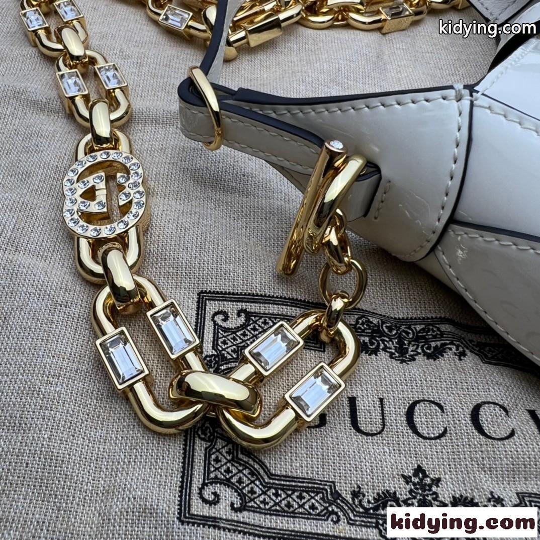 GUCCI グッチ ジャッキー 1961 スモール ショルダーバッグ スーパーコピー ホワイト-4