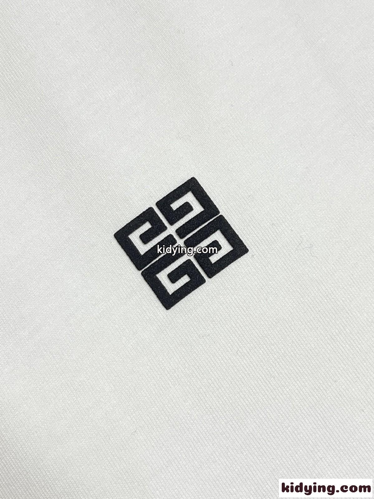 シンプル 合わせやすい ロゴ クルーネック 長袖Tシャツ ジバンシィ Tシャツ 偽物 ホワイト-2
