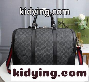 GUCCIの最新の旅行袋は質感が非常に柔らかく 柔らかいGG Supreme高級人工帆布で作られています GG x Supreme バッグコピー-1