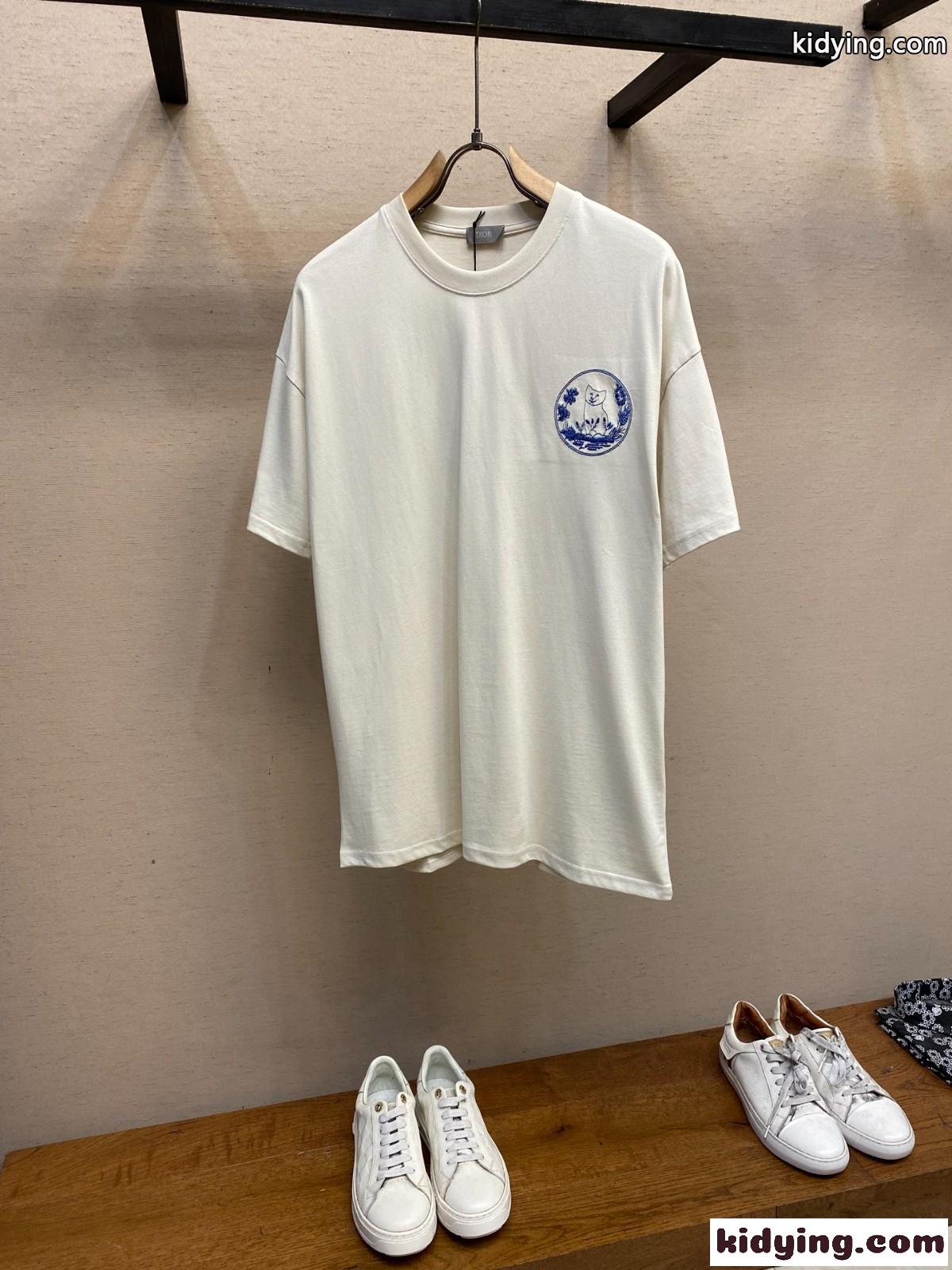 クリスチャン・ディオール Tシャツ コピー DIOR AND HYLTON NEL Tシャツ ホワイト-0