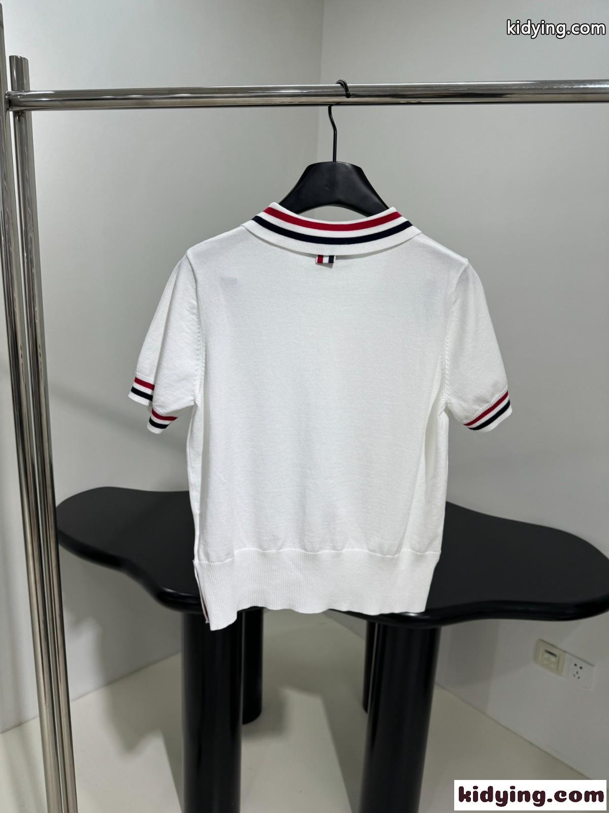 定番 合わせやすい 半袖 ニットポロ トムブラウン ニット コピー レディース トップス-1