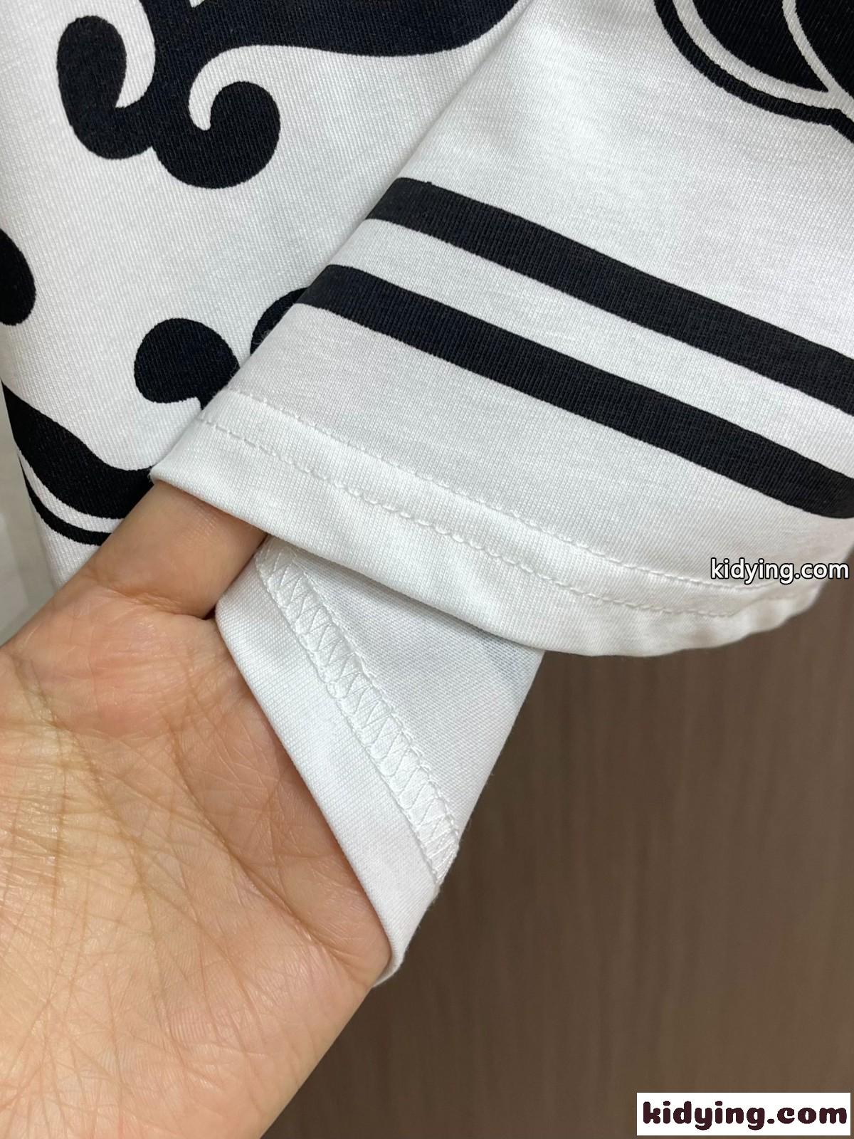 目を引く プリント 半袖Tシャツ ドルチェ&ガッバーナ Tシャツ コピー コットン-3