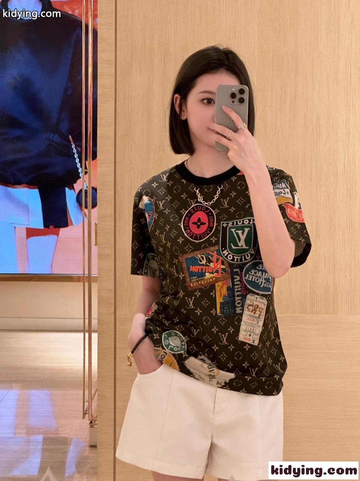 ルイ・ヴィトン 半袖Tシャツ コピー エリゼパレスTシャツ カジュアル-5