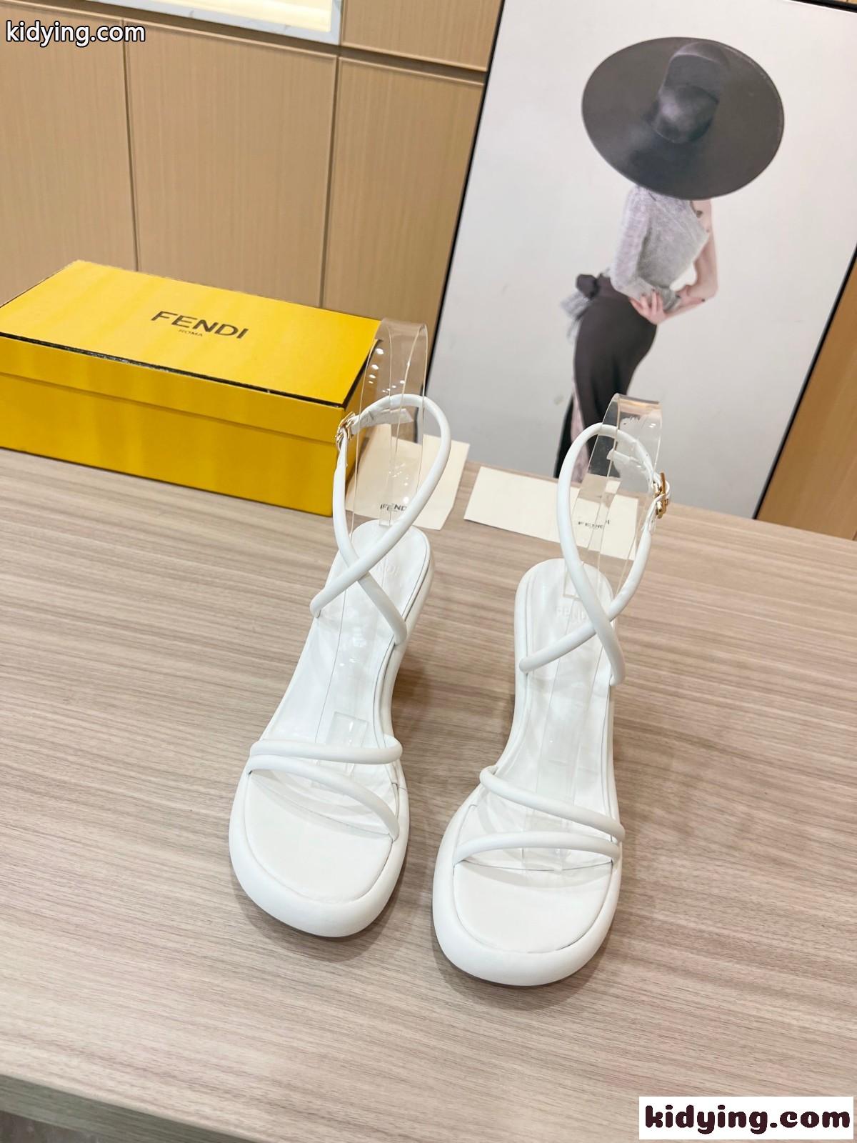 人気 シンプル フェンディ バゲットサンダル コピー レディース ホワイト-4