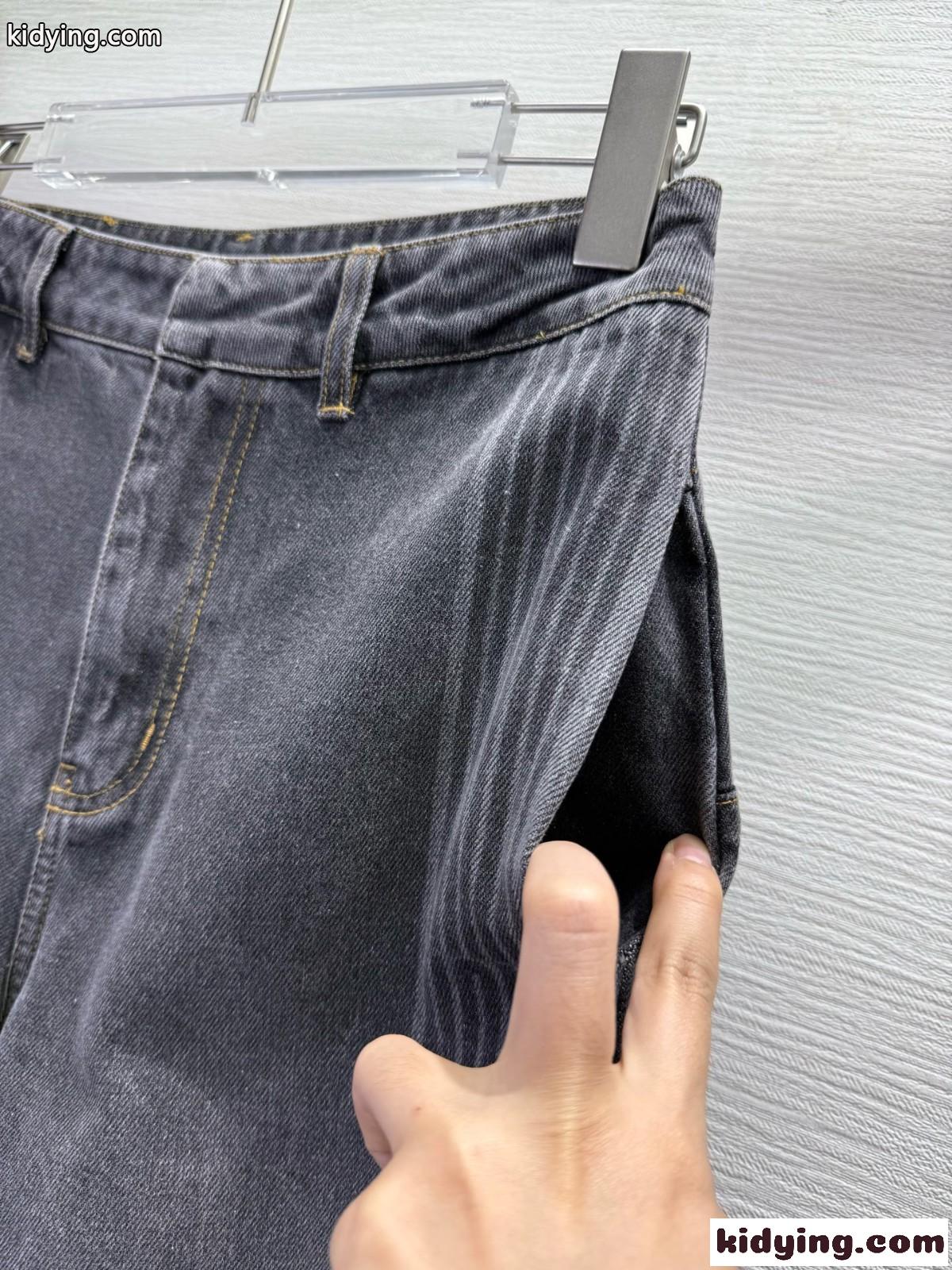 DiorAlps フレアジーンズ クリスチャン・ディオール ジーンズ コピー デニムパンツ ブラック-2