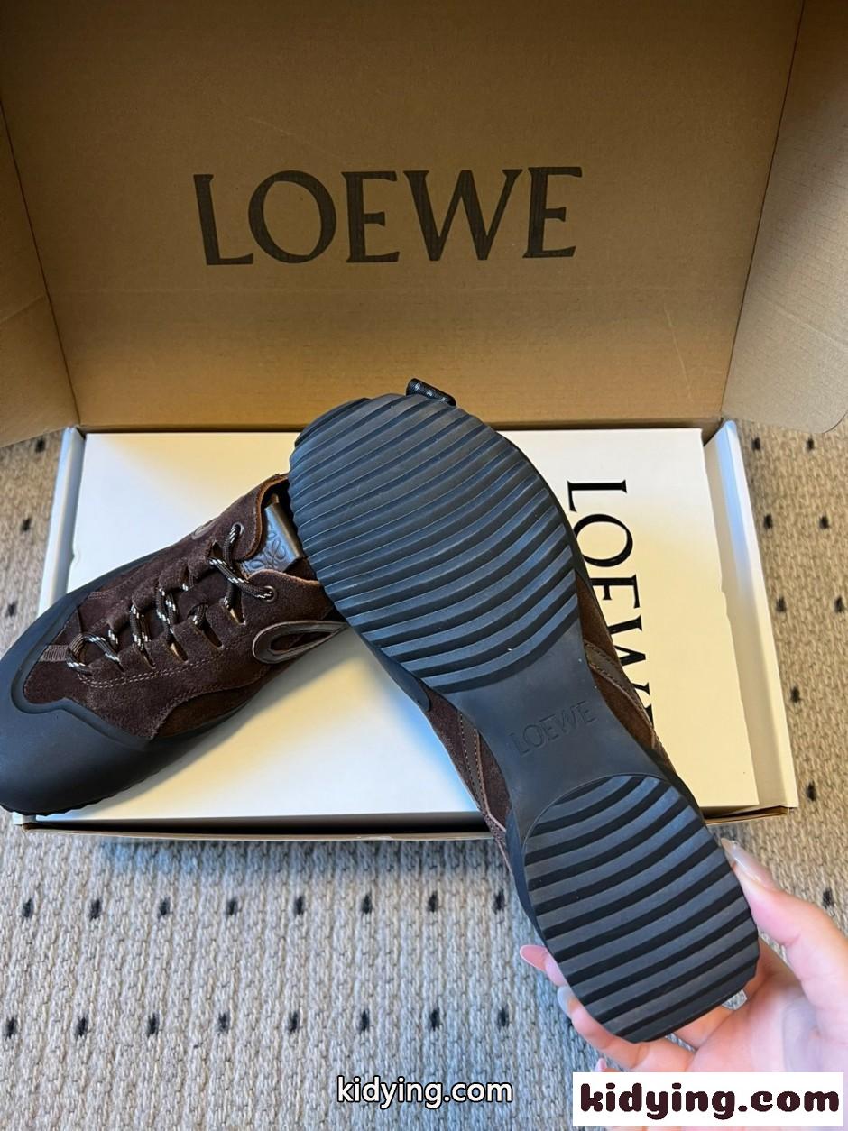 新作&お洒落 カジュアル LOEWE ロエベ グリップ スニーカー コピー ブラウン-1