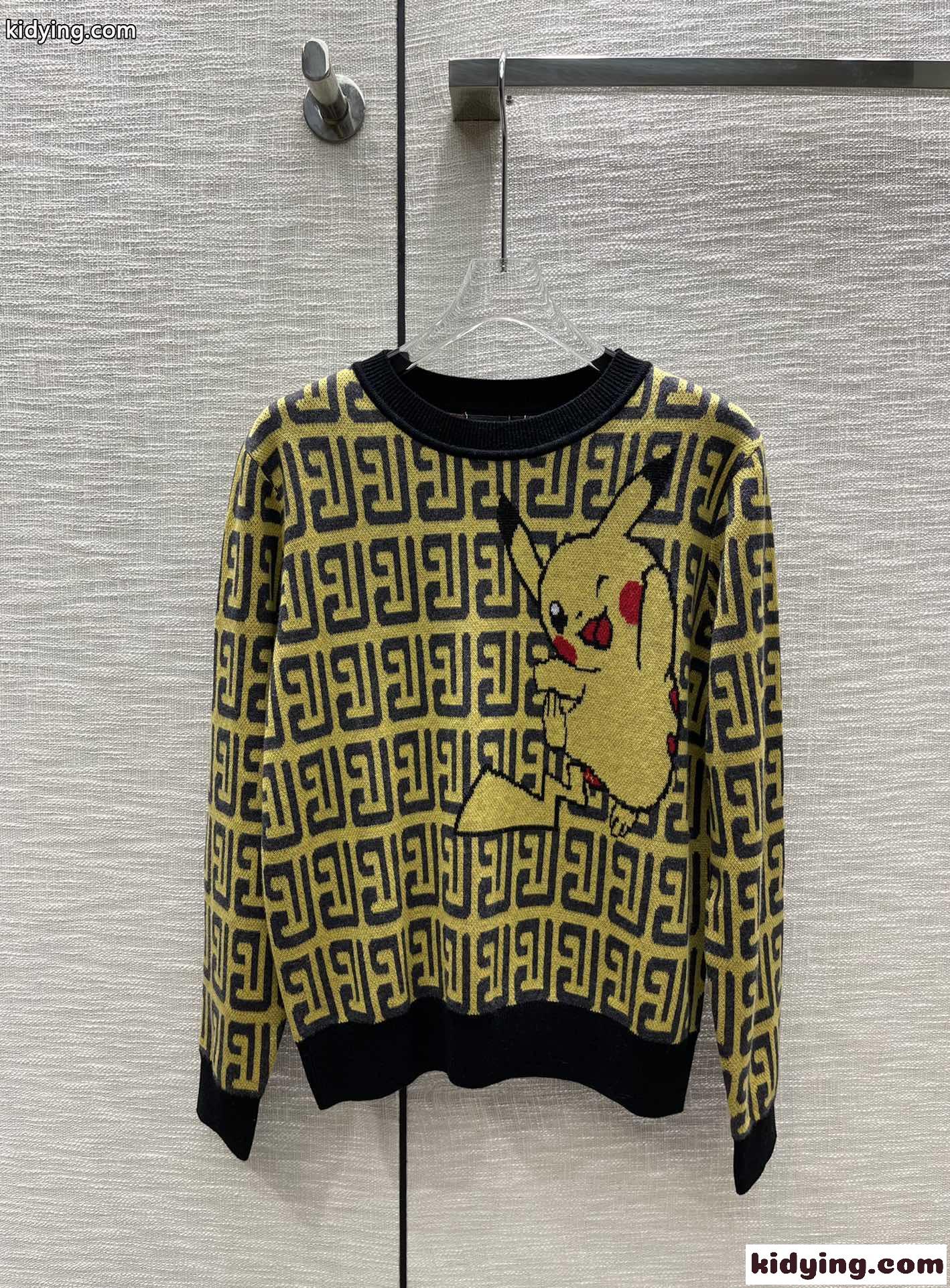 可愛い ピカチュウ モノグラム バルマン セーター コピー 秋冬 おしゃれ 合わせやすい トップス-0