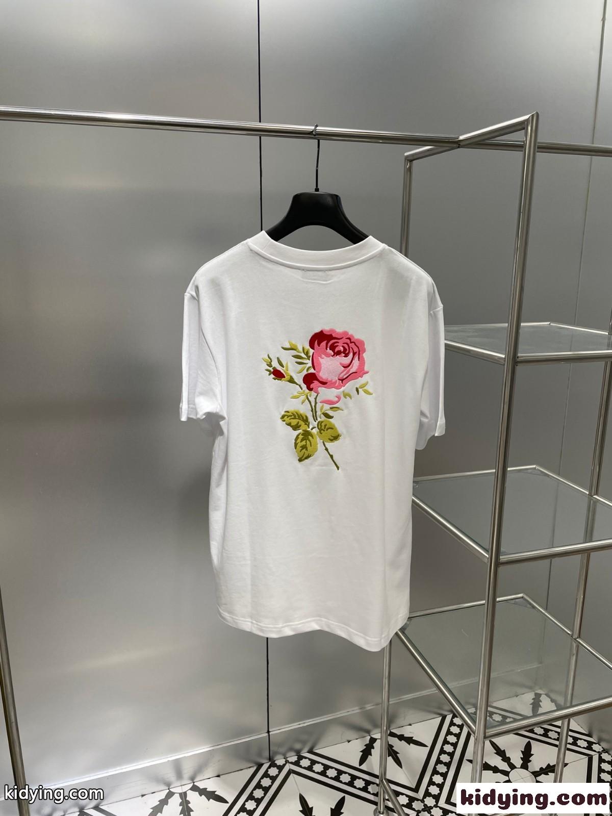 春夏 新作 クルーネック コットン ロゴ プリント クリスチャン・ディオール Tシャツ コピー 半袖-1