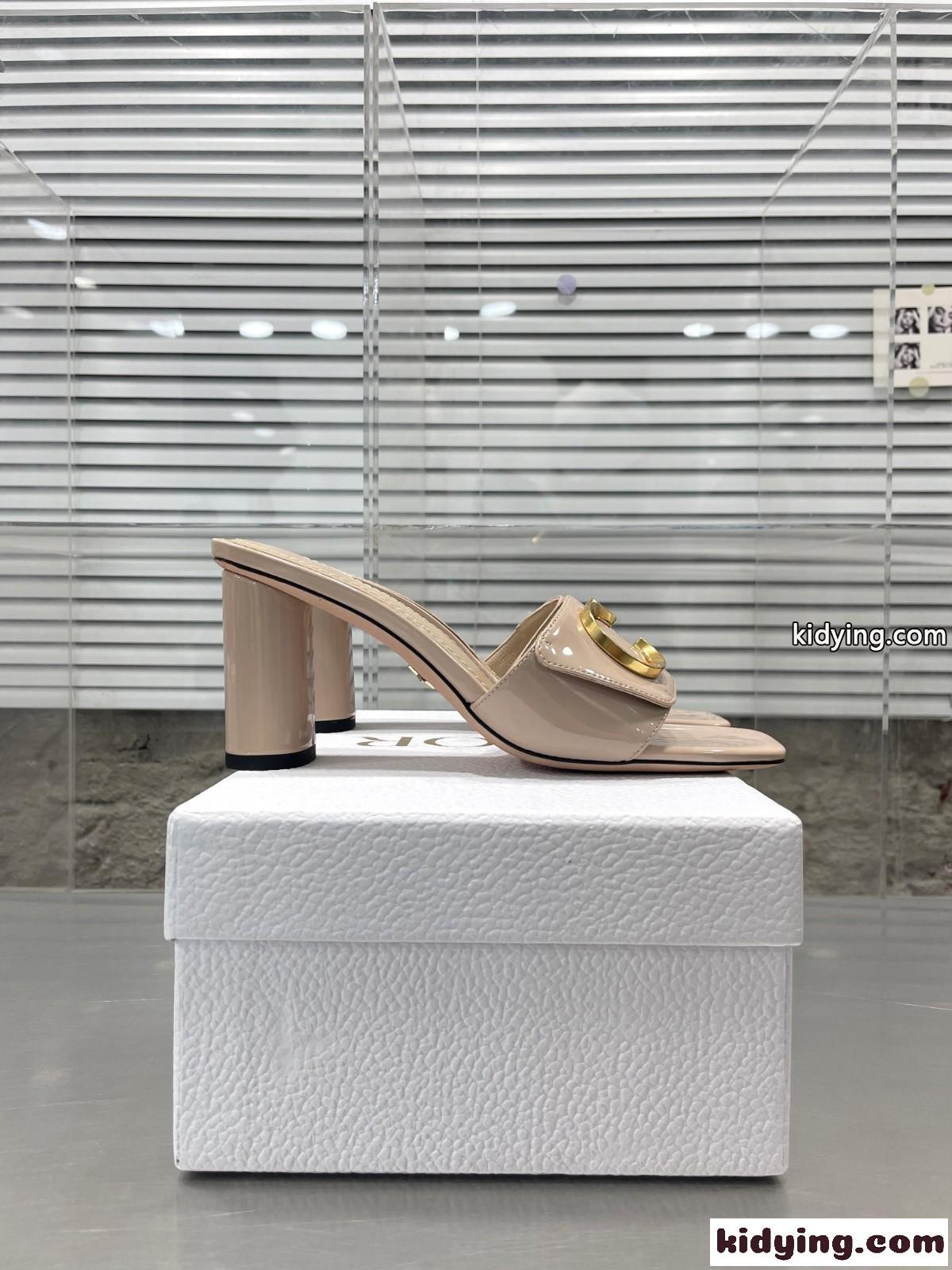 CEST DIOR ヒールスライド クリスチャン・ディオール サンダル コピー ベージュ-1