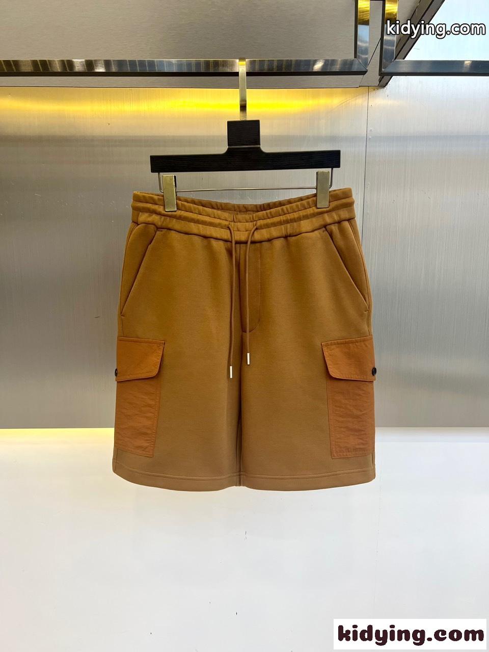 カジュアル 合わせやすい メンズ ショートパンツ プラダ パンツ 偽物 ブラウン-0