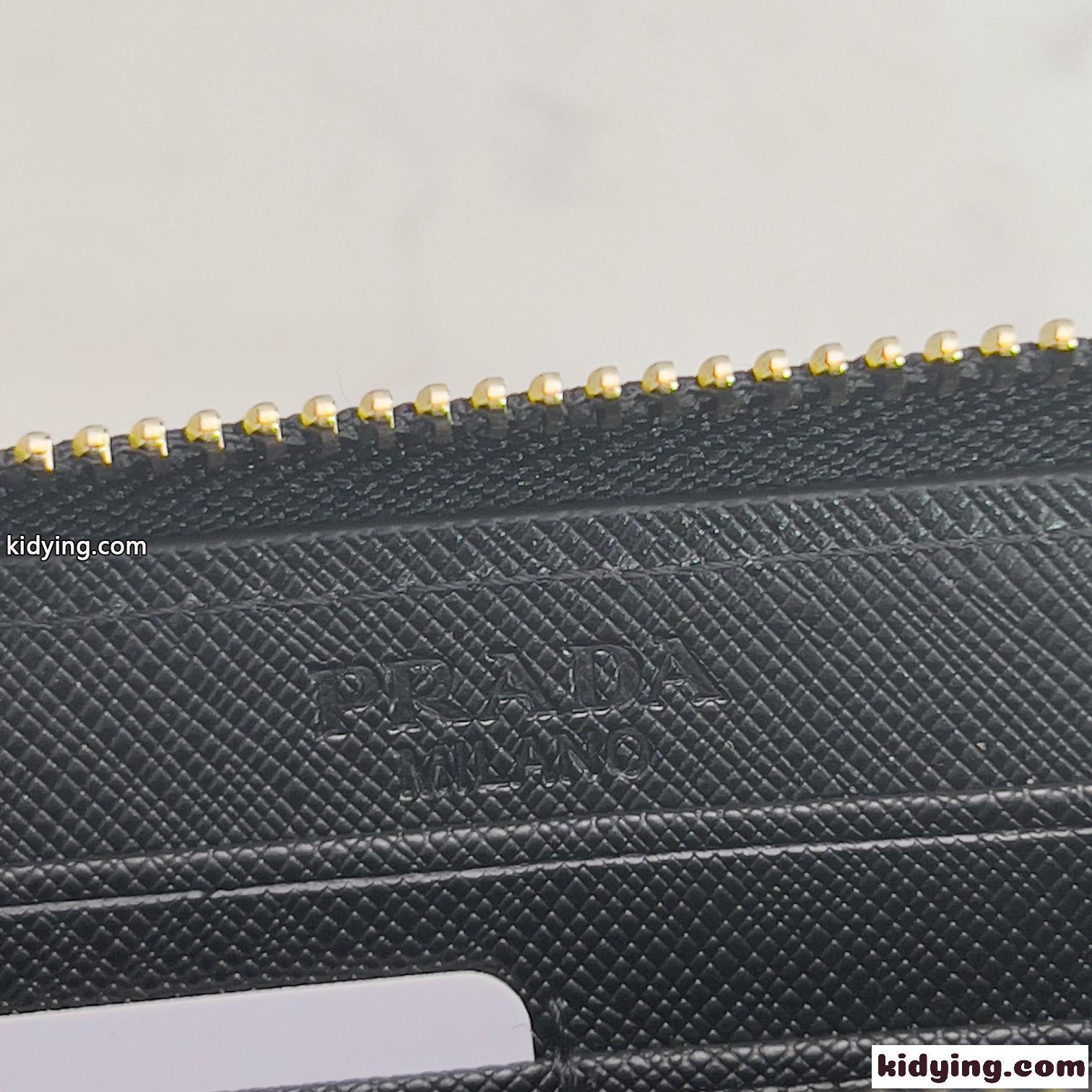 レディース 長財布 小銭入れ 大容量 使いやすい ラウンドファスナー プラダ 財布 コピー ブラック-4