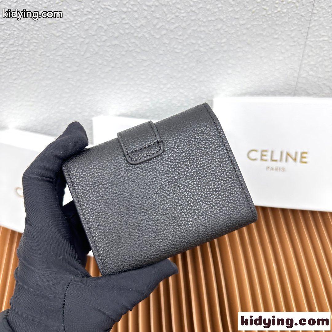 ファインウォレット CELINE ヴィクトワール セリーヌ 財布 コピー ブラック-0