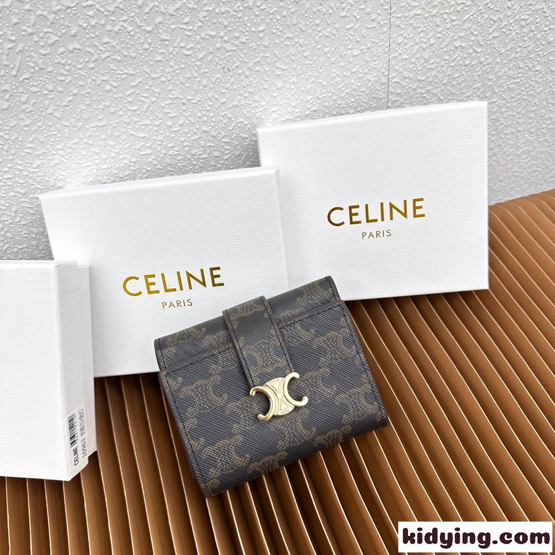 ファインウォレット CELINE ヴィクトワール セリーヌ 財布 コピー トリオンフキャンバス-2