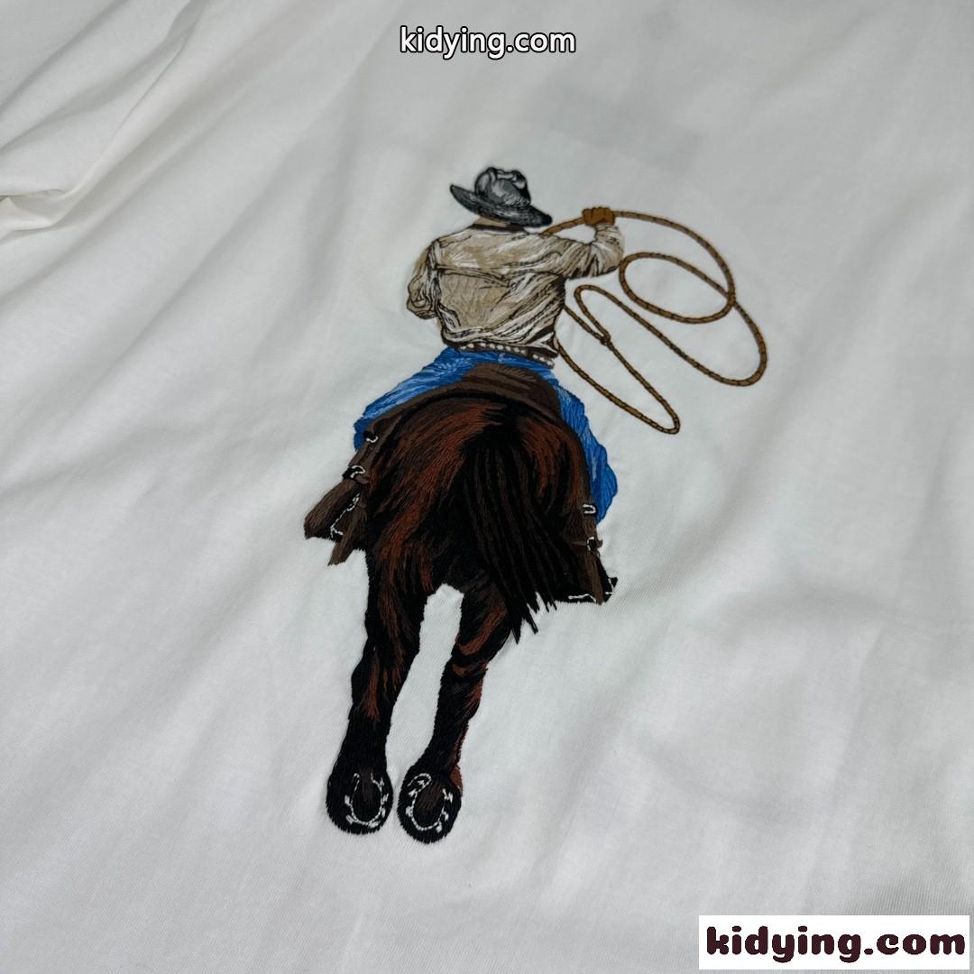 グラフィックエンブロイダードコットンTシャツ ルイヴィトン Tシャツ コピー 半袖Tシャツ-2