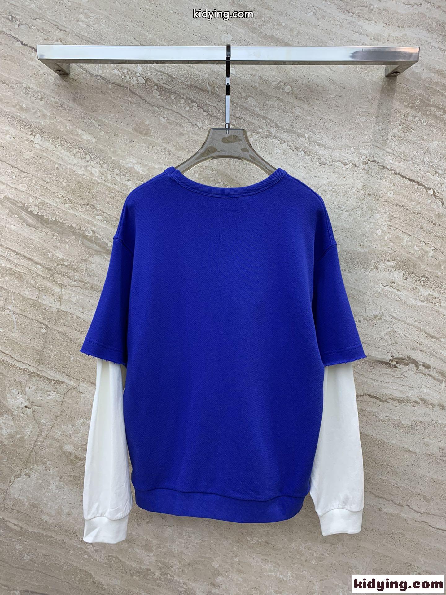 お洒落 カジュアル クルーネック ロゴ 長袖Tシャツ グッチ Tシャツ コピー-1