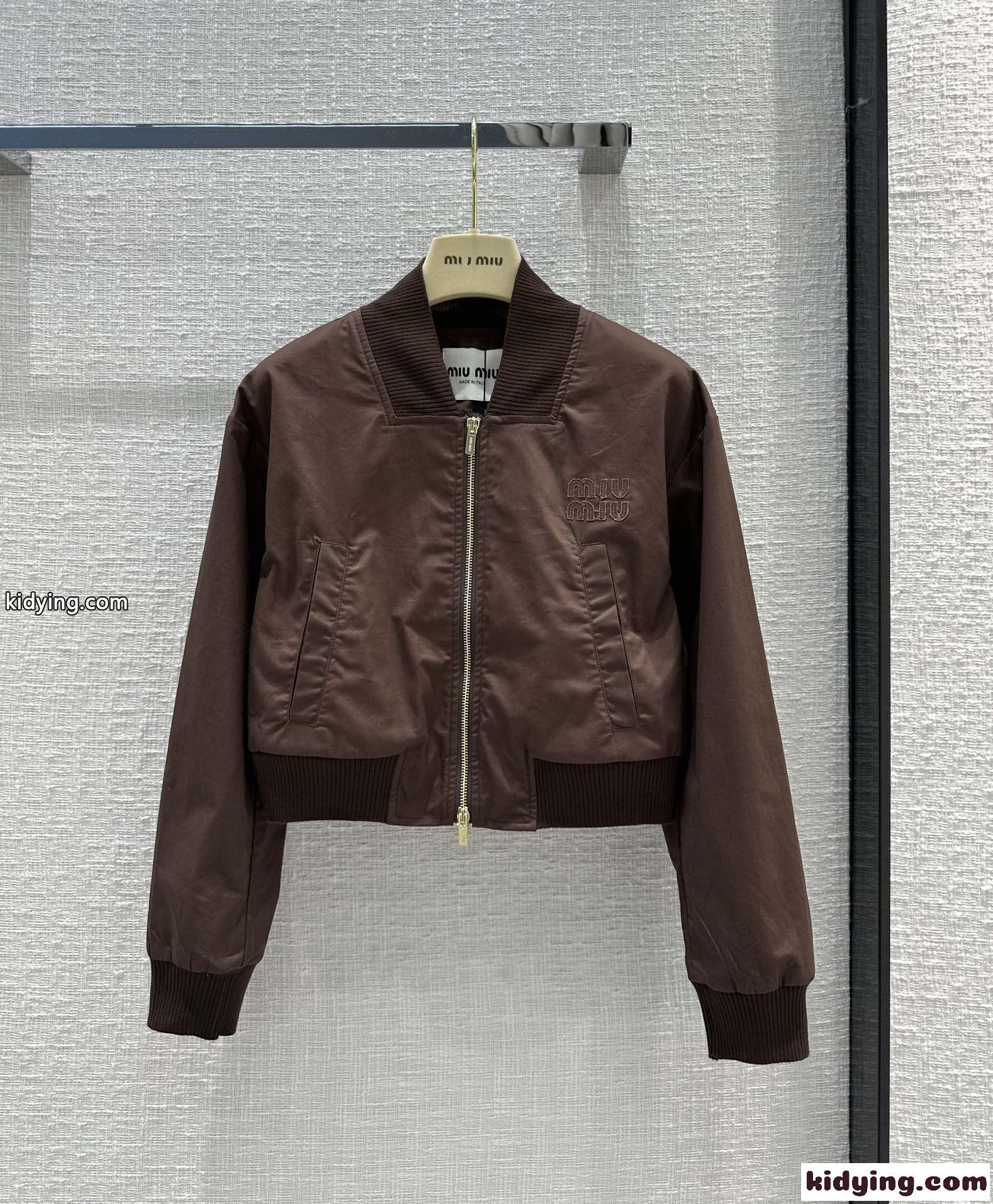 カジュアル おしゃれ ボンバージャケット ミュウミュウ ジャケット コピー レディース-2