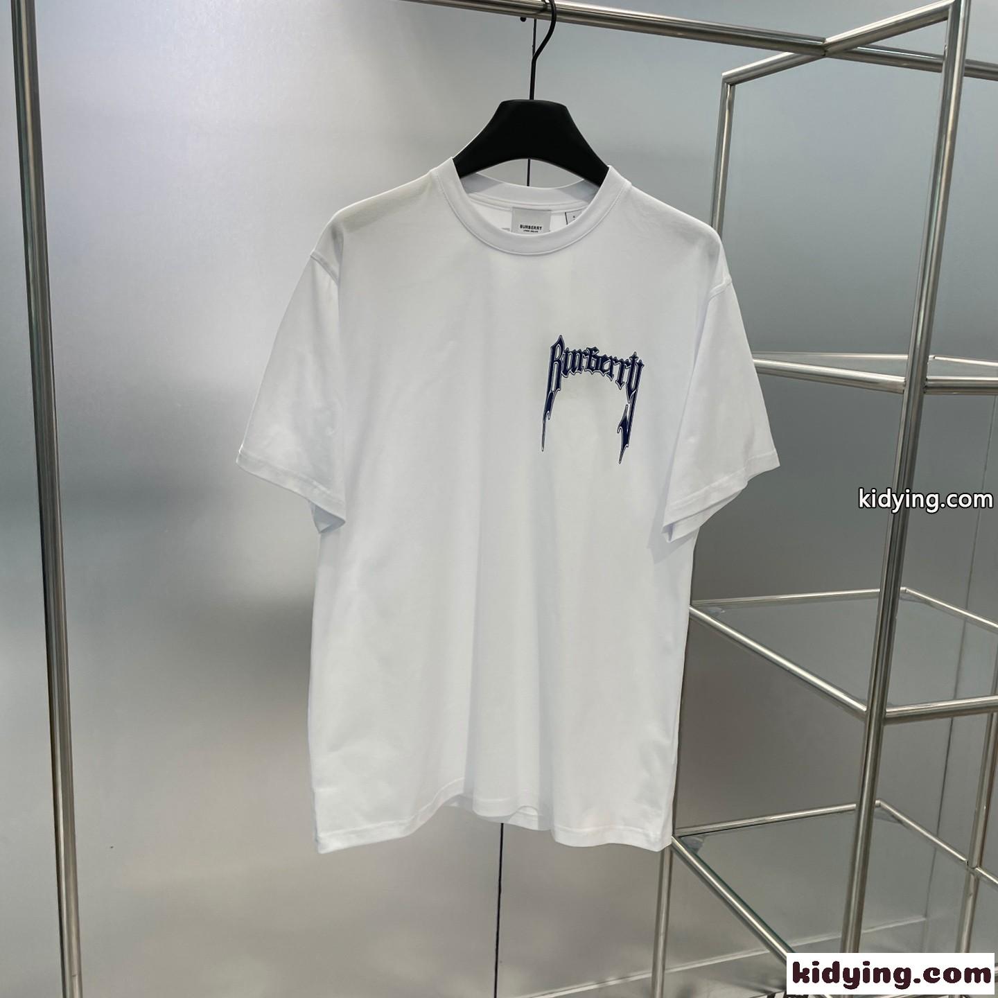 ベーシック ロゴプリント コットンTシャツ バーバリー Tシャツ コピー ホワイト-0