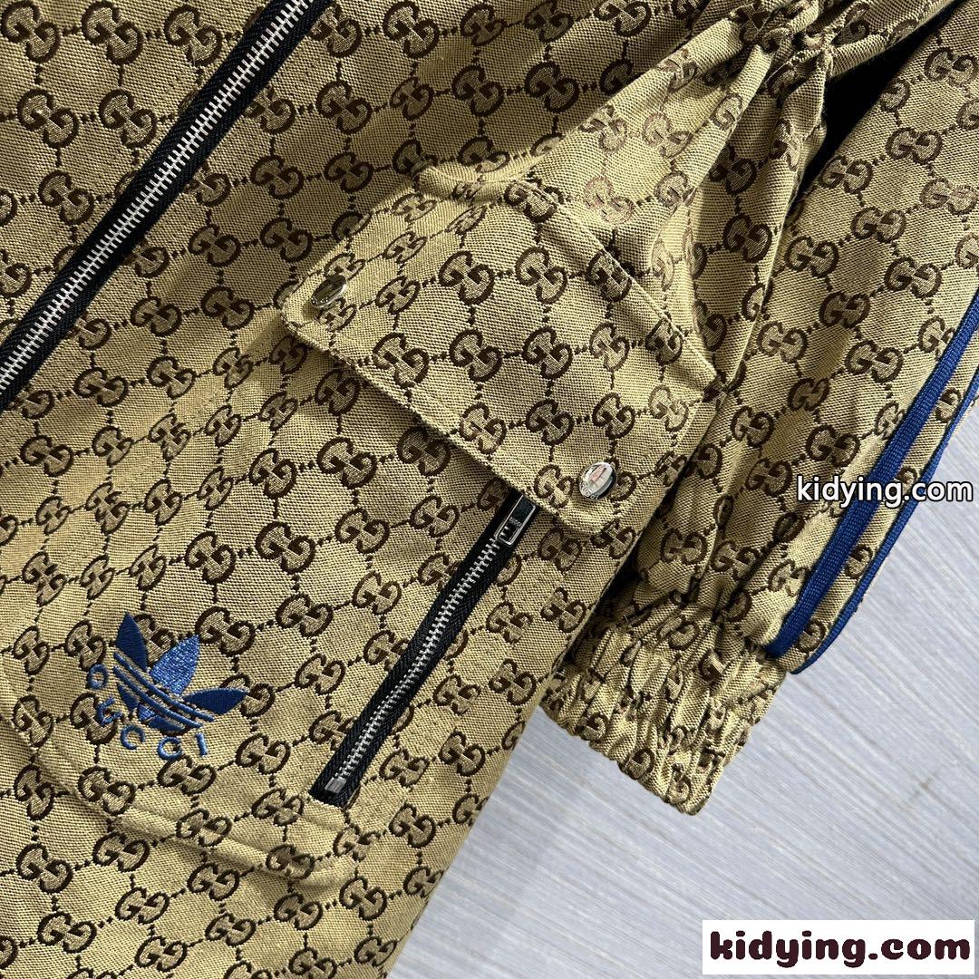adidas x Gucci カジュアル フード付き ロング グッチ ジャケット コピー アウター-2