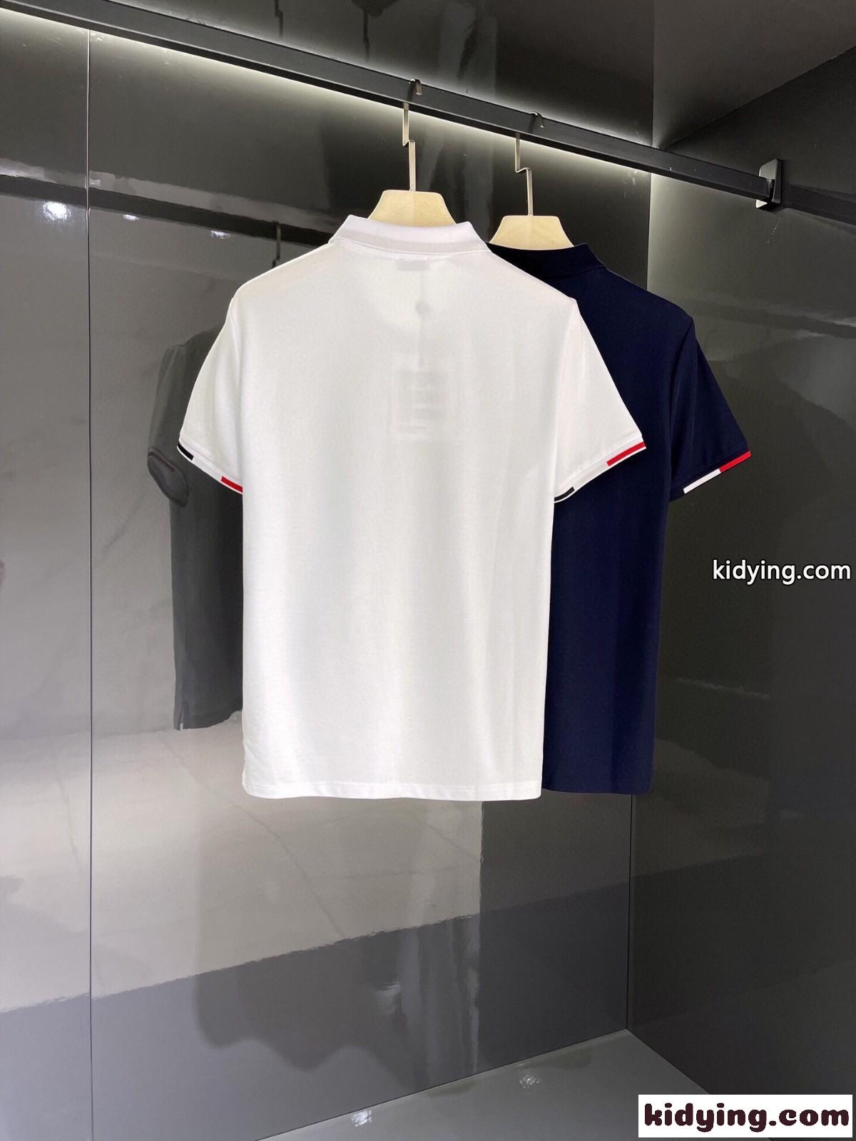 モンクレール tシャツ コピー カジュアル ビジネス おしゃれ 定番 ロゴ コットン ポロシャツ 半袖-3