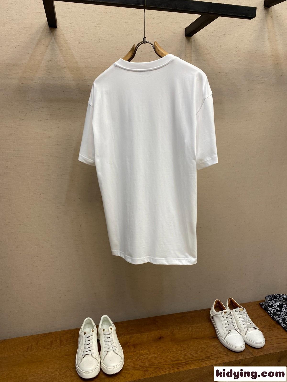 ロゴパッチ コットン 半袖Tシャツ ジバンシィ Tシャツ コピー ホワイト-2