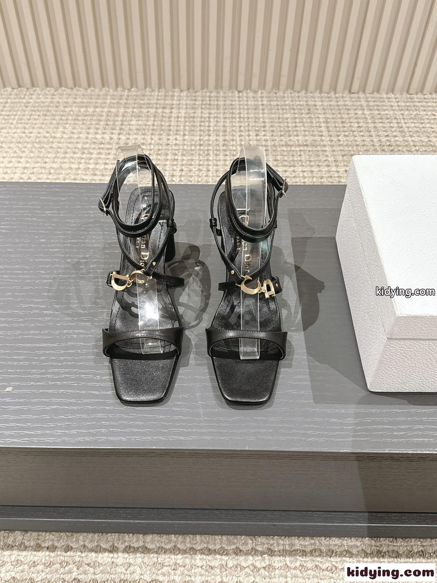 洗練されたCest Dior ヒールサンダル クリスチャン・ディオール サンダル コピー ブラック-2
