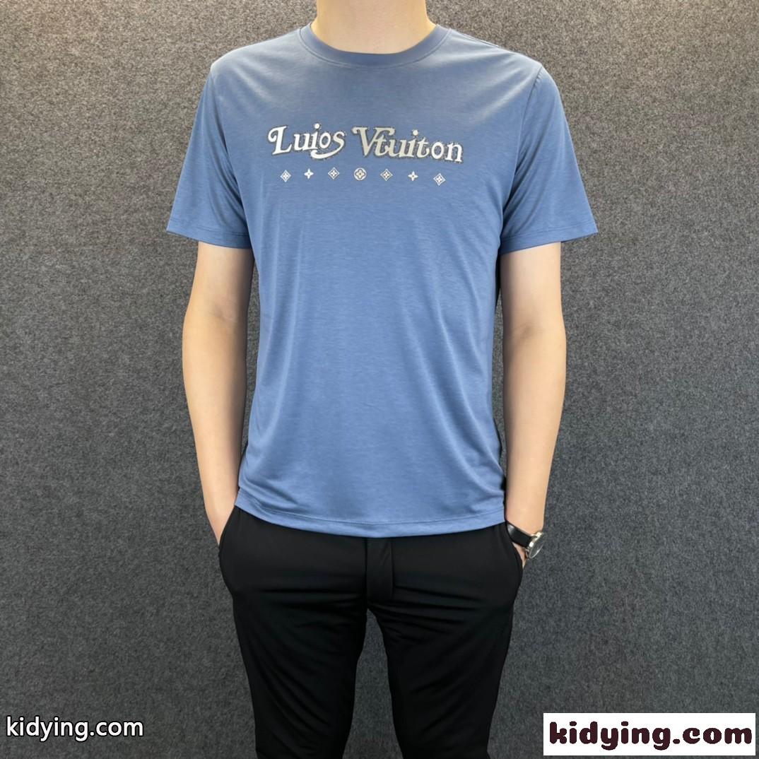 ルイ・ヴィトン tシャツ コピー 半袖 トップス 上品 おしゃれ ロゴ 着心地いい 薄手 春夏-3