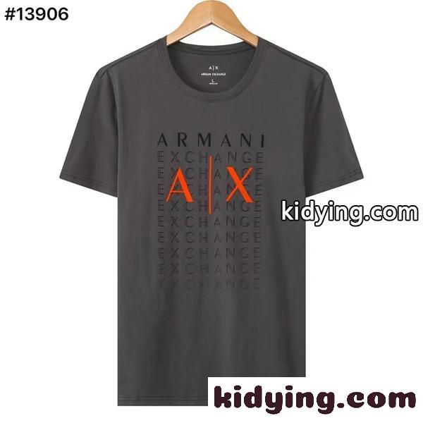 おしゃれ 定番 プリント クルーネックル アルマーニ tシャツ コピー 半袖 合わせやすい 春夏 トップス-1