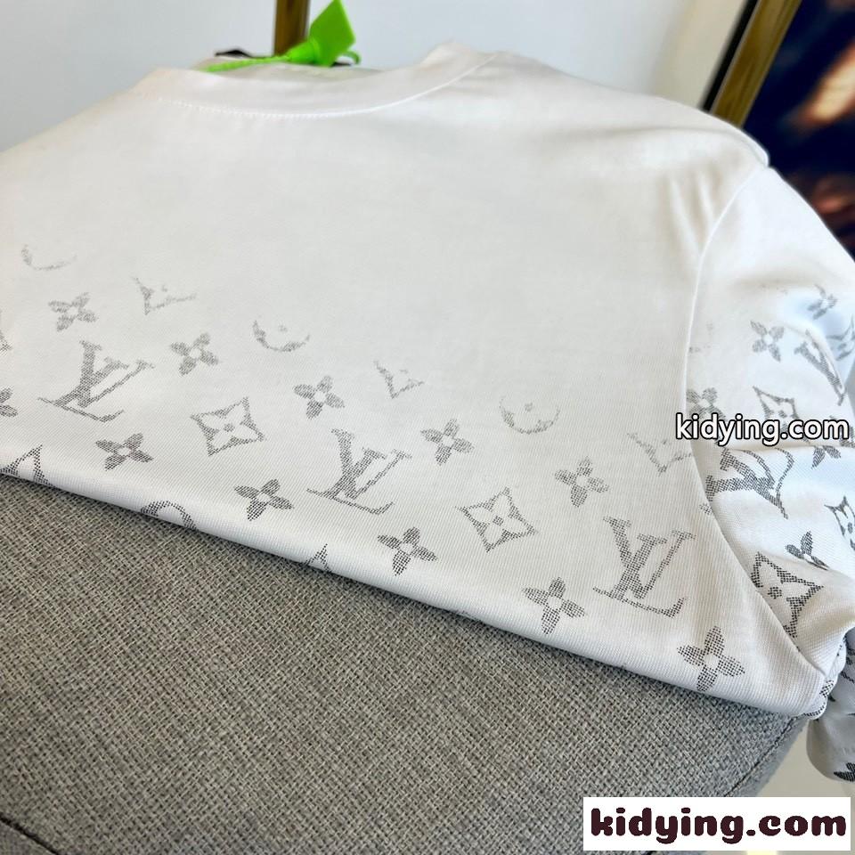 お洒落 人気 モノグラムグラディエントTシャツ ルイ・ヴィトン Tシャツ コピー ホワイト-1