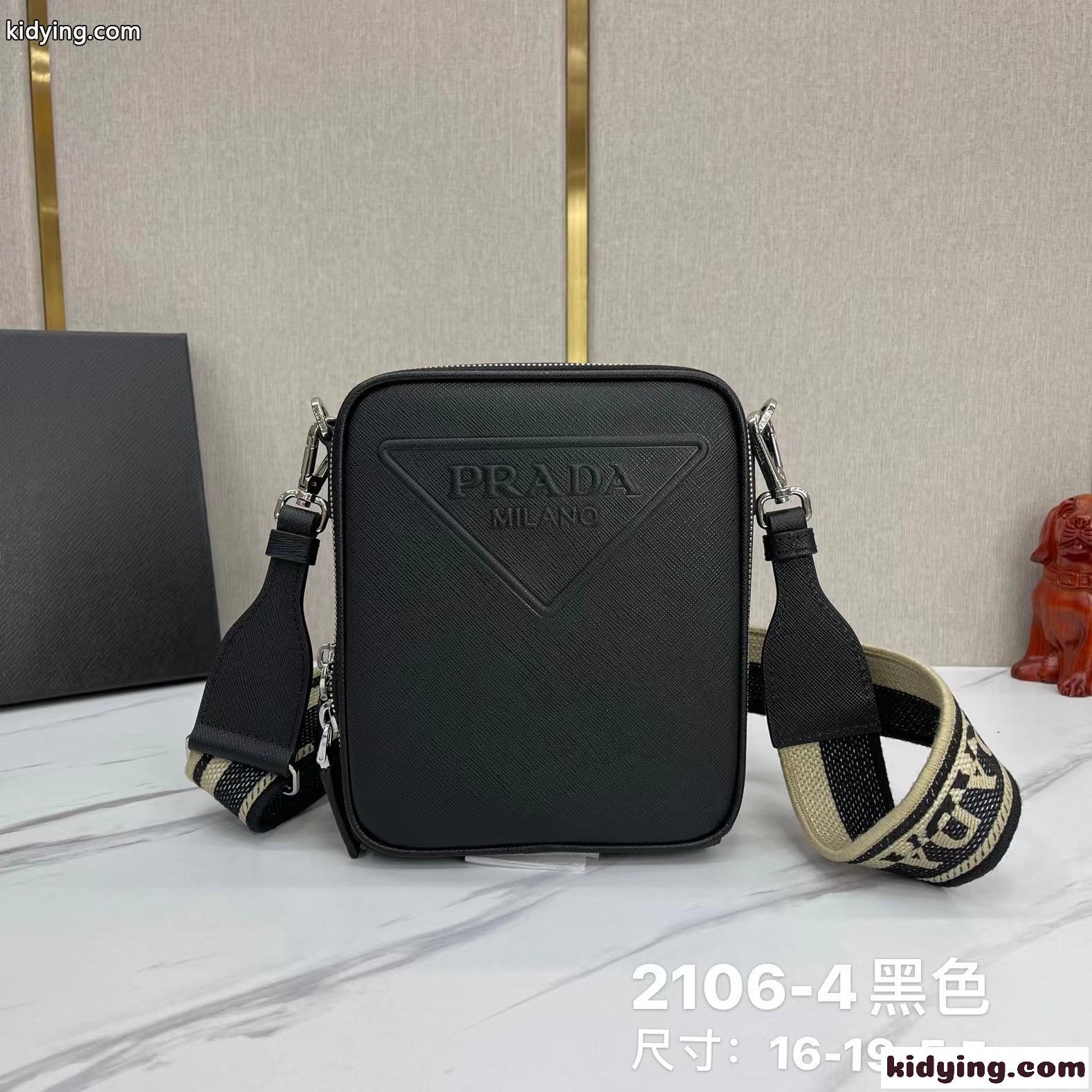 上品 ファッション メンズ ショルダーバッグ プラダ バッグ コピー ブラック-0