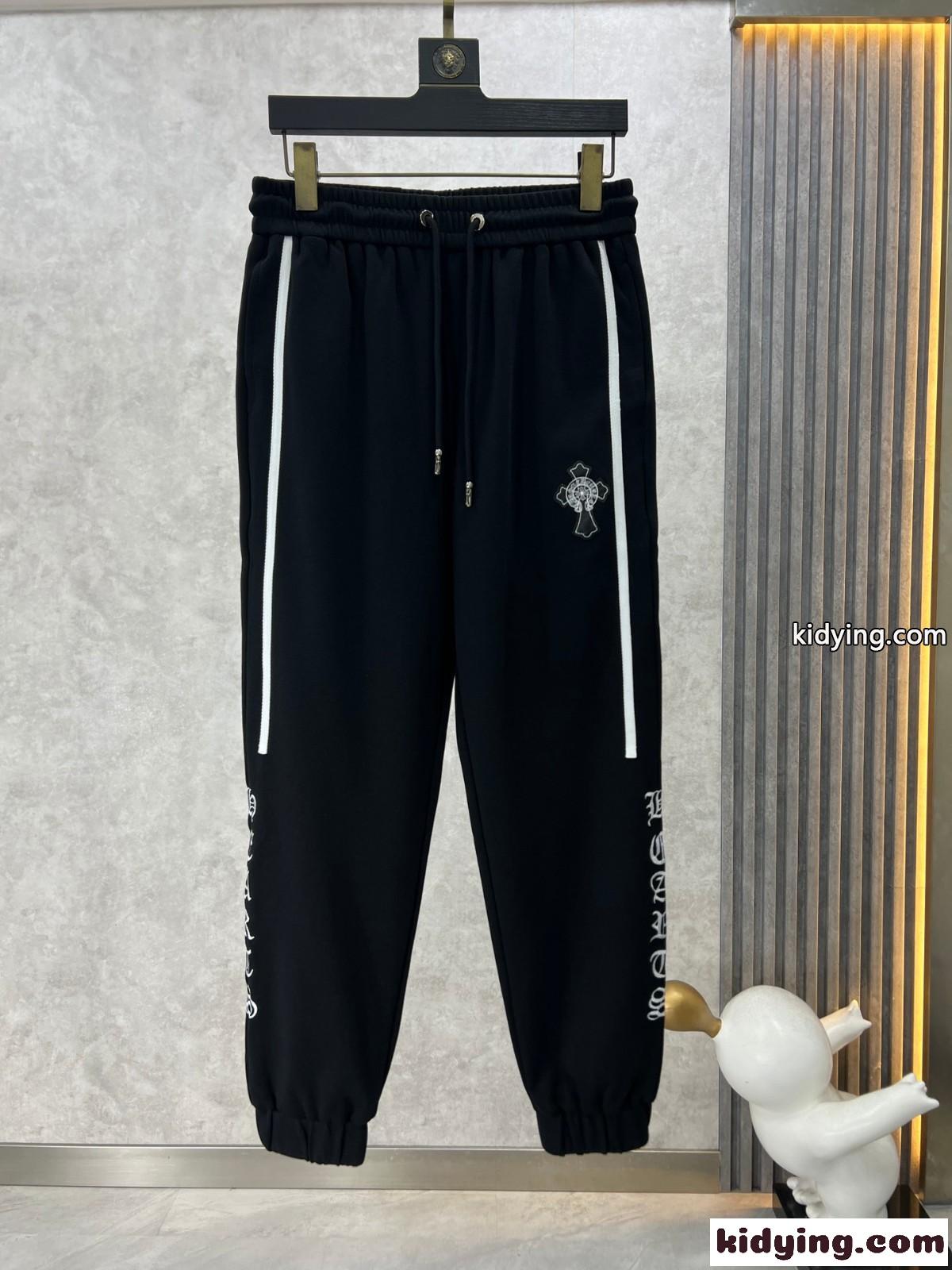 カジュアル クロムハーツ パンツ コピー ロゴ メンズ スウェットパンツ-0