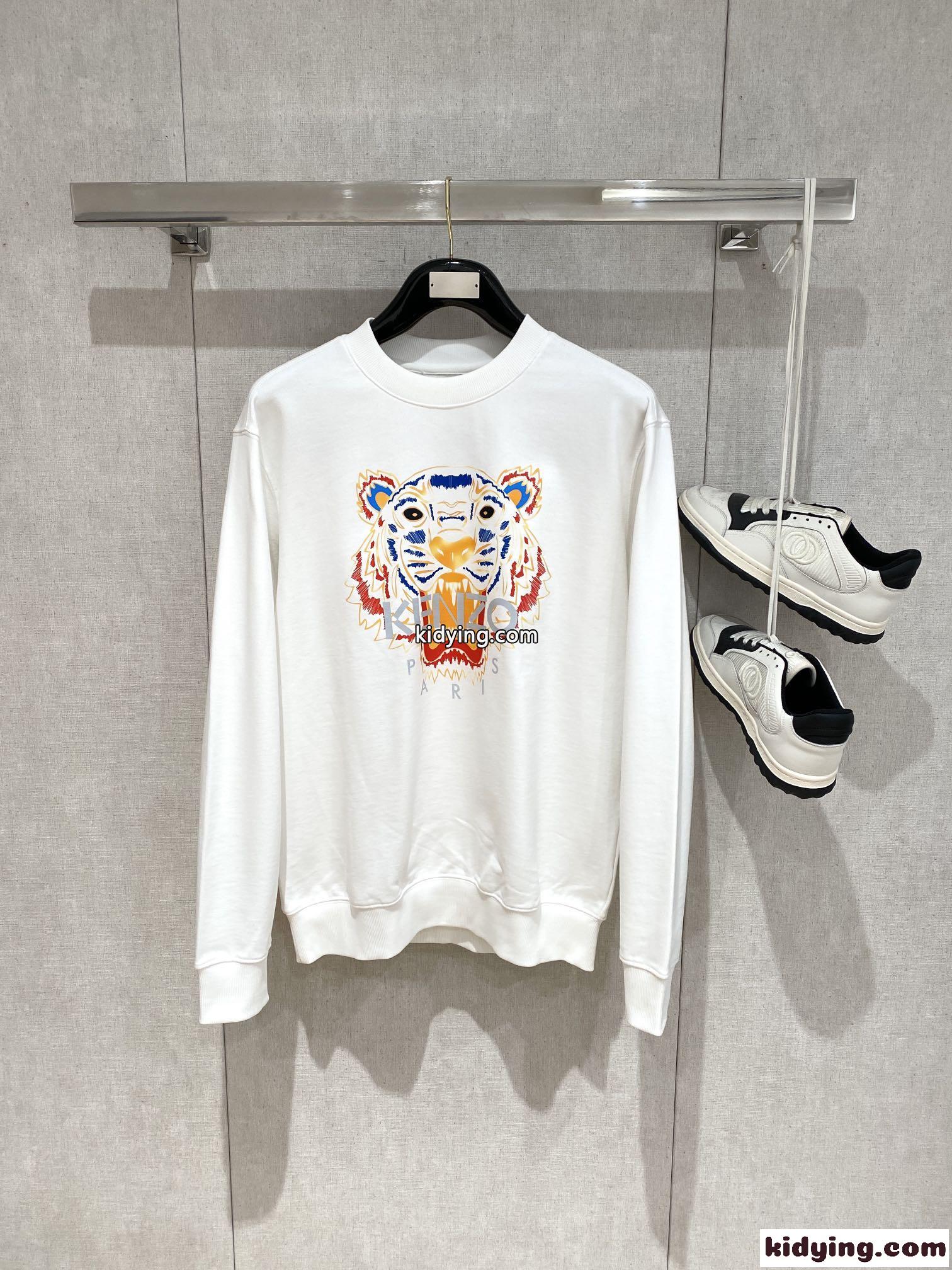 定番 タイガー コットン スウェットシャツ ケンゾー Tシャツ コピー ホワイト-2