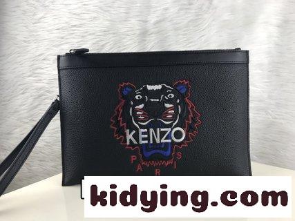 KENZO（ケゾン ）Tiger刺繍のバッグ ケンゾー バッグ 人気 コピー  皮紋がはっきりしていて 皮の光沢が非常によく見えます-4