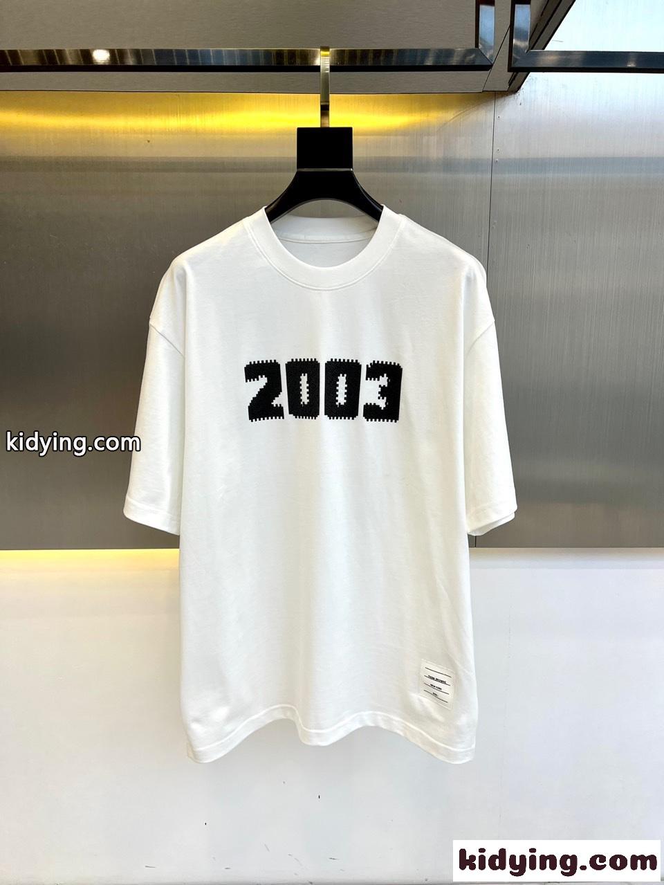 快適 ゆったり トムブラウン 半袖Tシャツ コピー コットンTシャツ ホワイト-0