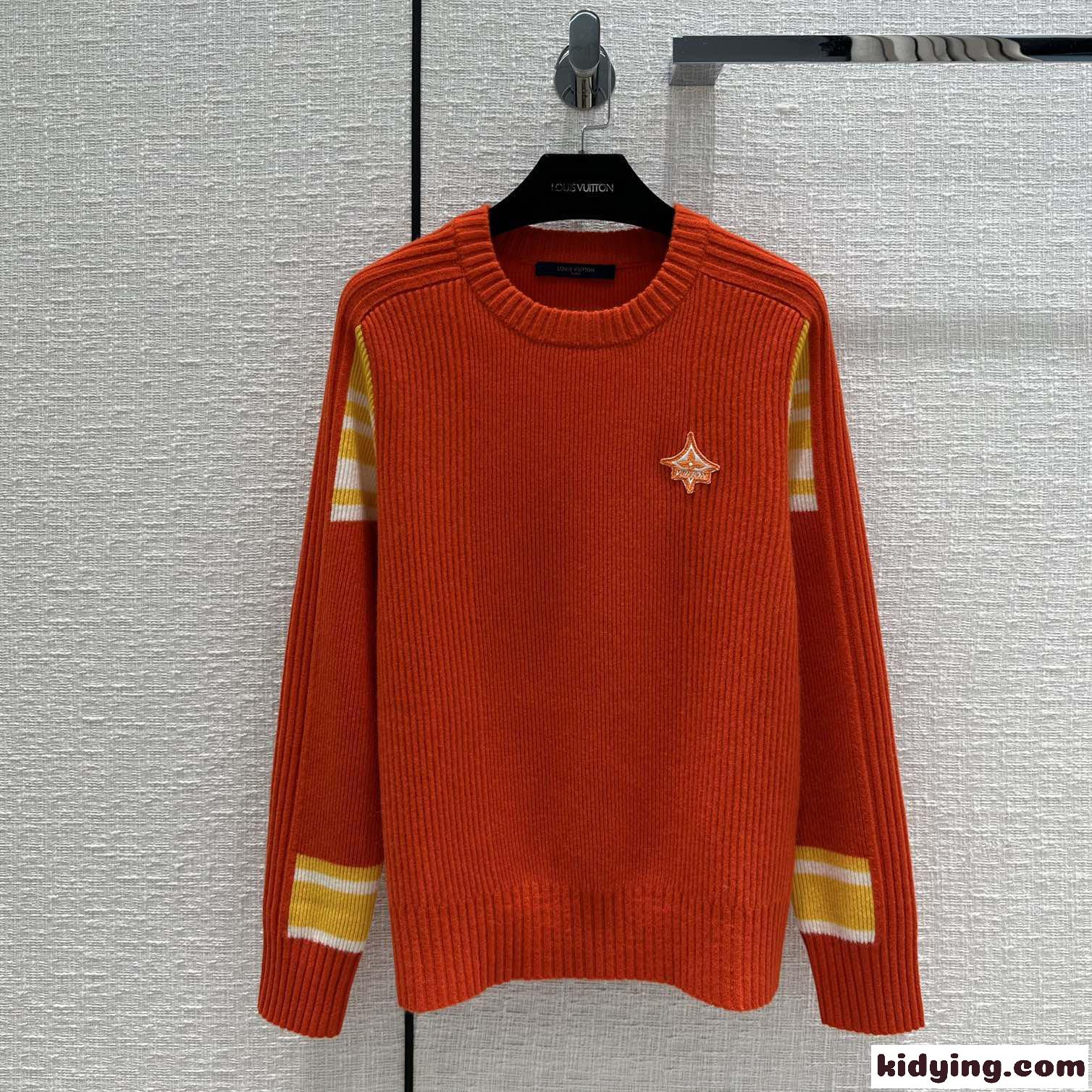レトロ スキー プルオーバー カシミア リブ ニット ルイ・ヴィトン セーター コピー レディース-1