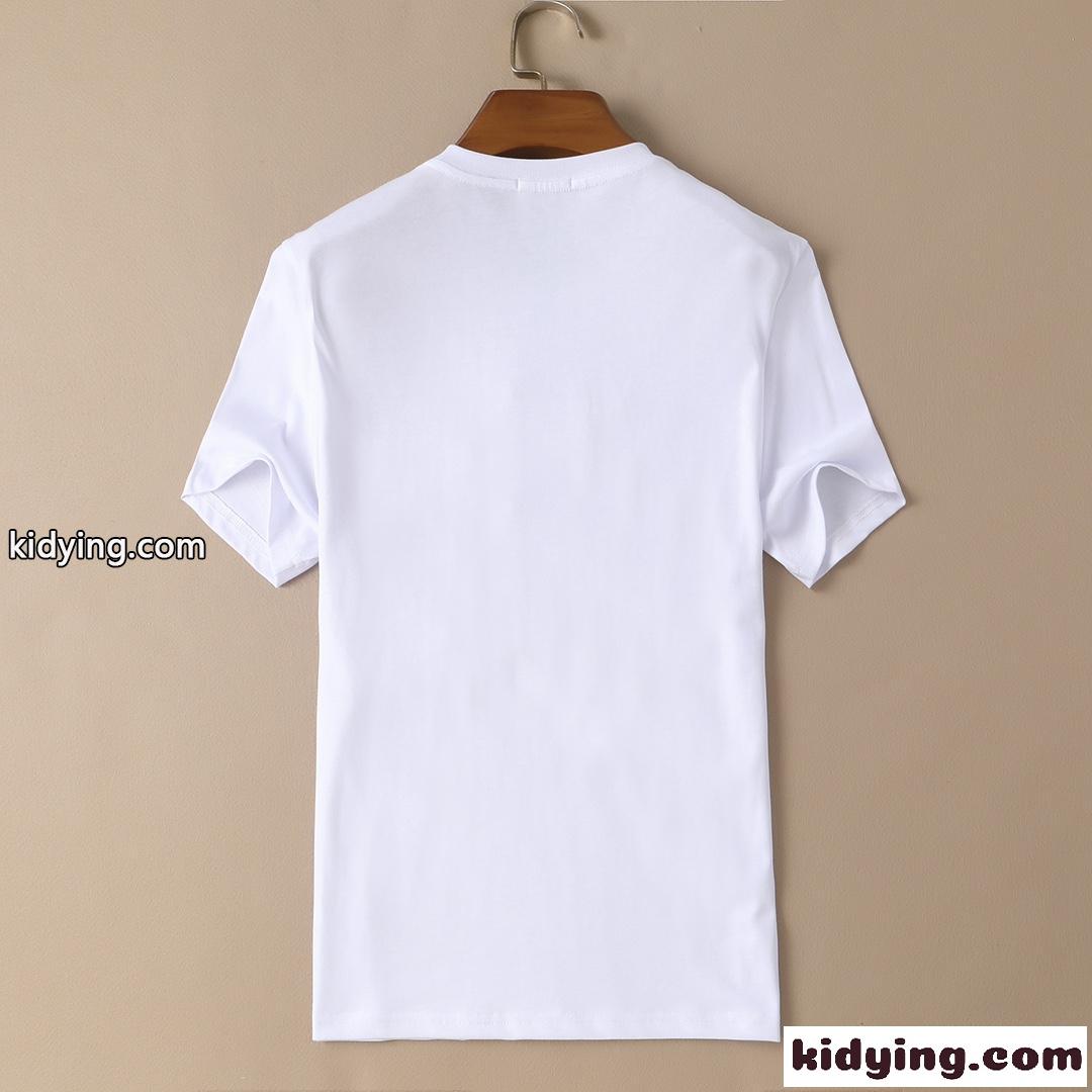 2022春夏新作 定番 快適 合わせやすい 柔らかい ケンゾー tシャツ メンズ コピー 半袖 タイガー 刺繍入り コットン ホワイト ブラック-0