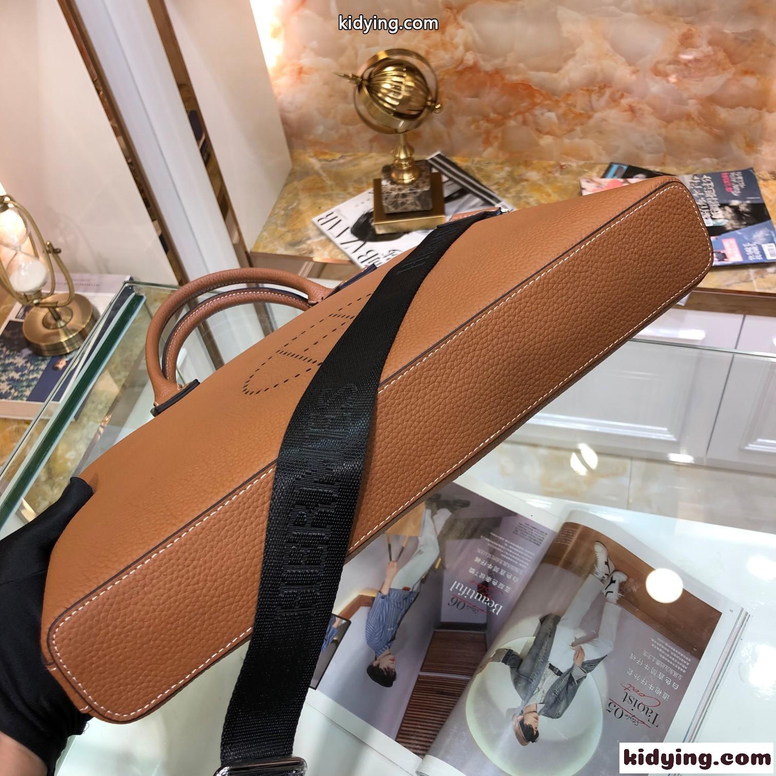 シンプル トートバッグ ビジネスバッグ エルメス バッグ メンズ コピー 2WAY おしゃれ カジュアル レザー-1