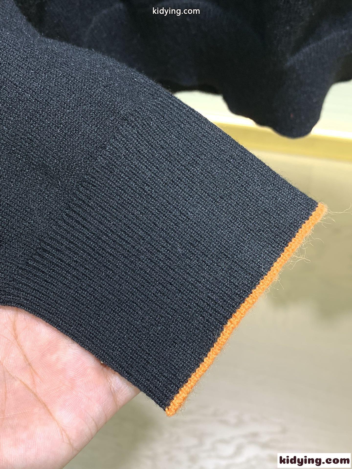 シンプル ロゴ モックネック エルメス セーター コピー クルーネック ニット-3