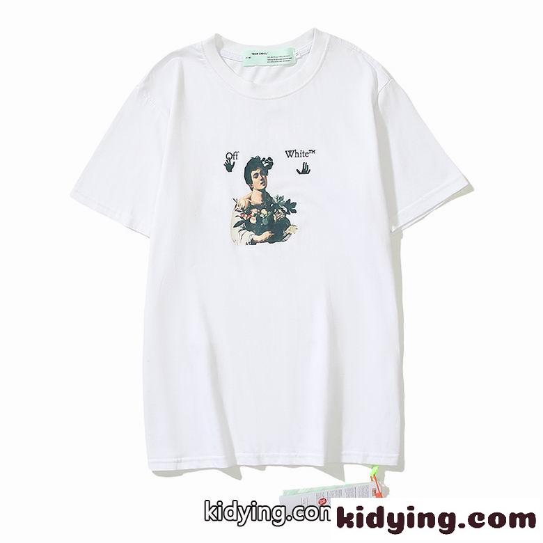 ストリート ファッション ゆったり オフホワイト tシャツ コピー 春夏 定番 トップス 半袖 カジュアル ユニセックス-3