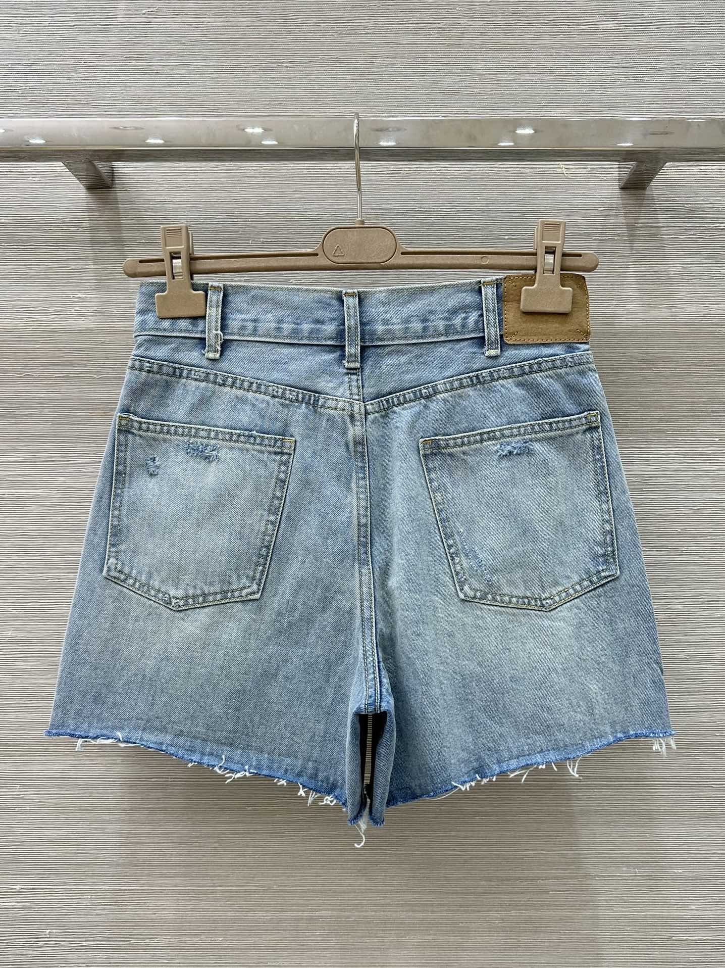 トリオンフ デニム ショートパンツ セリーヌ パンツ コピー 春夏 合わせやすい-3