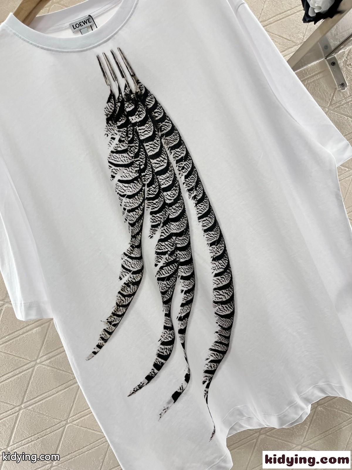 ルーズフィット コットンTシャツ ロエベ Tシャツ コピー ユニセックス ホワイト-4