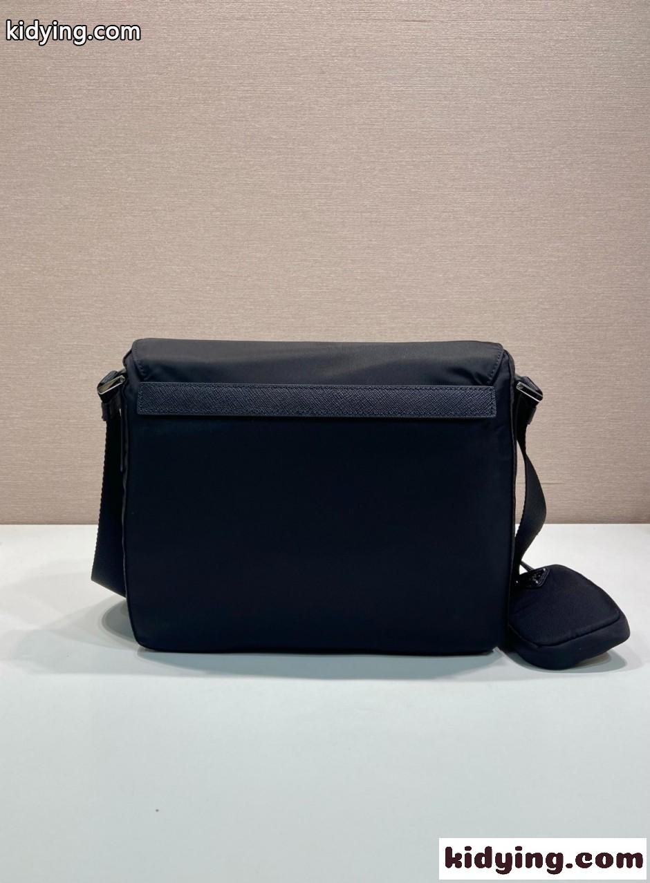 人気 洗練された プラダ Re-Nylon ショルダーバッグ スーパーコピー 1BD994 ブラック-2