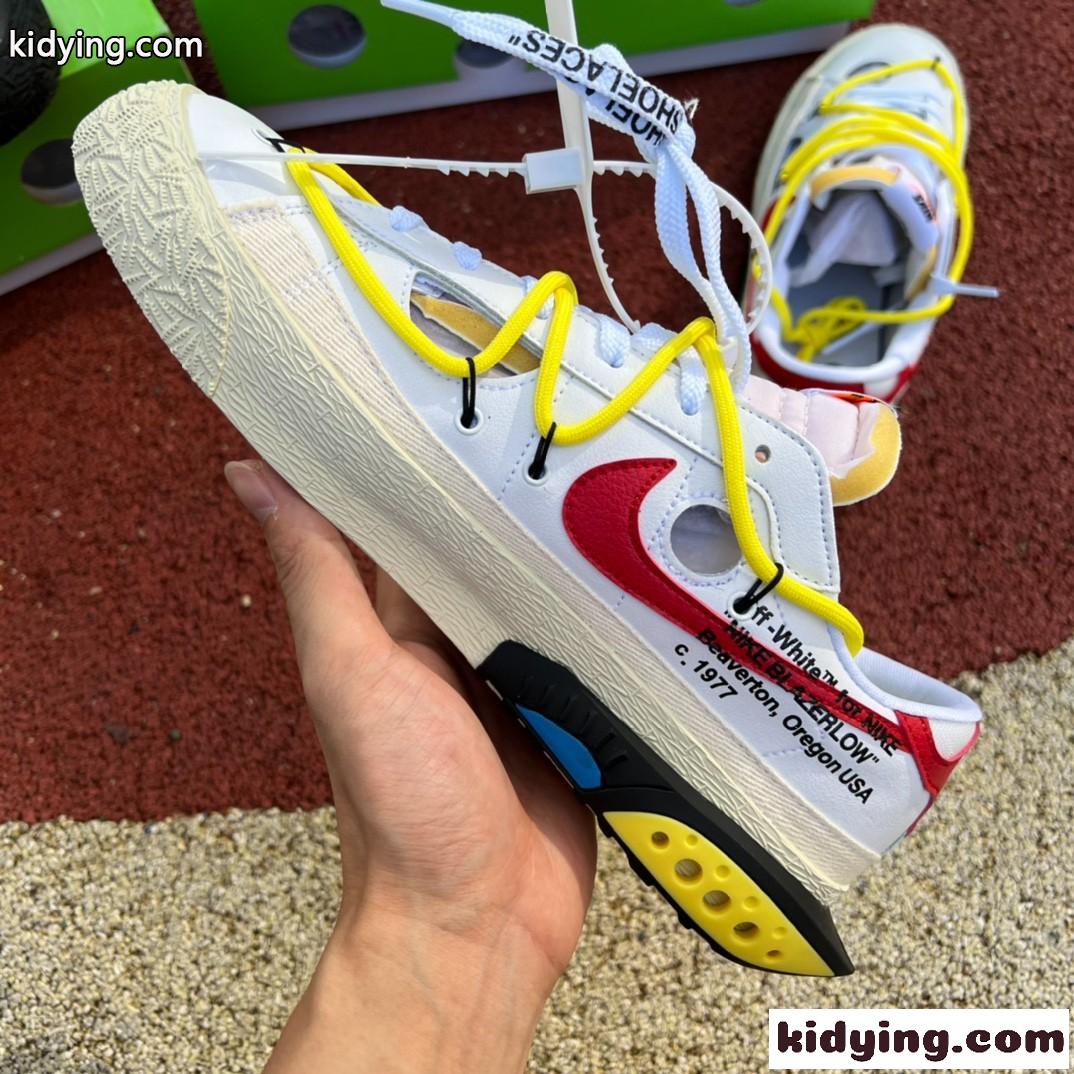 Off-White x Nike Blazer ローカット おしゃれ 人気 オフホワイト スニーカー コピー メンズ カジュアル スポーツ-2