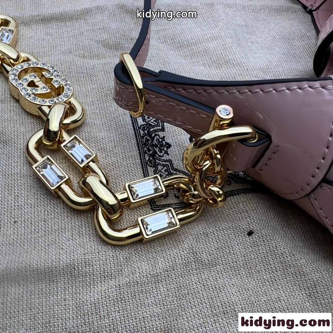 GUCCI グッチ ジャッキー 1961 スモール ショルダーバッグ スーパーコピー ピンク-3