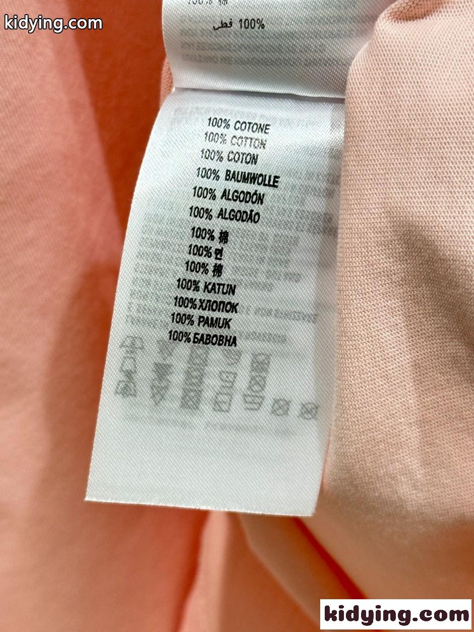 定番 ロゴ コットン 半袖Tシャツ バレンシアガ Tシャツ コピー ピンク-4