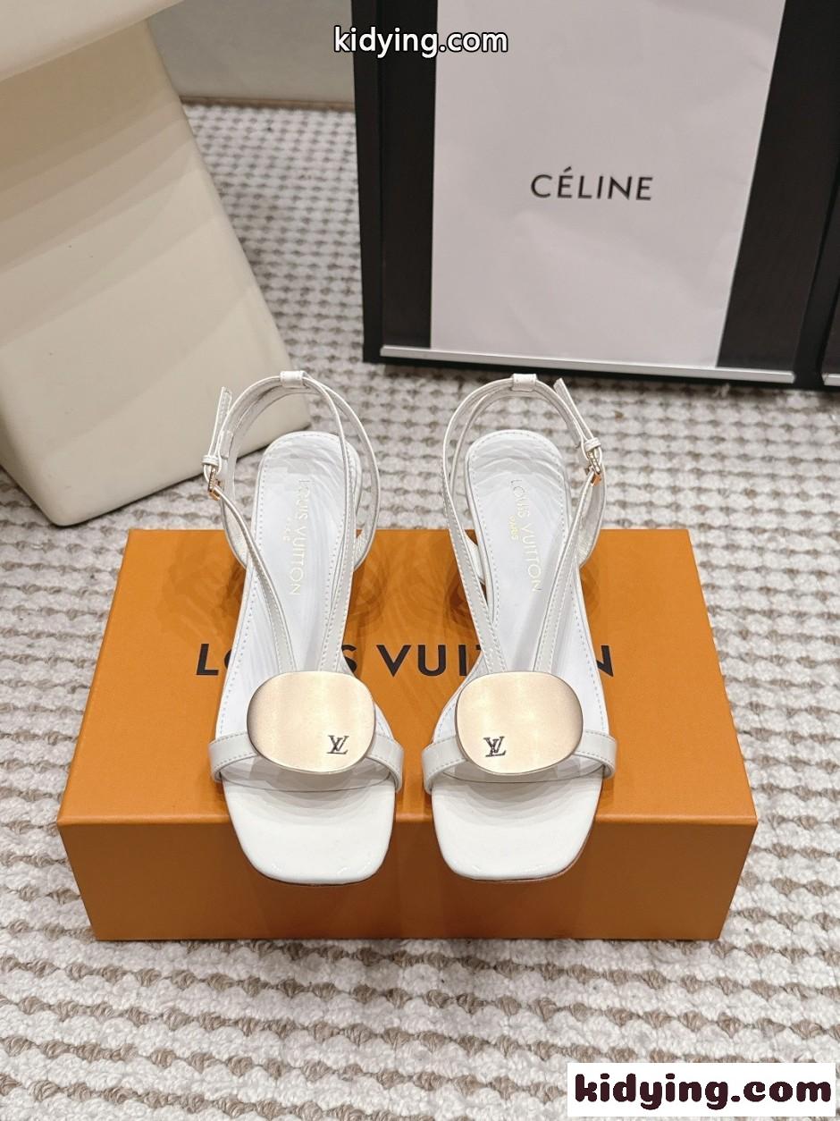 おしゃれ 洗練された LV トレジャーサンダル ルイ・ヴィトン サンダル コピー ホワイト-2