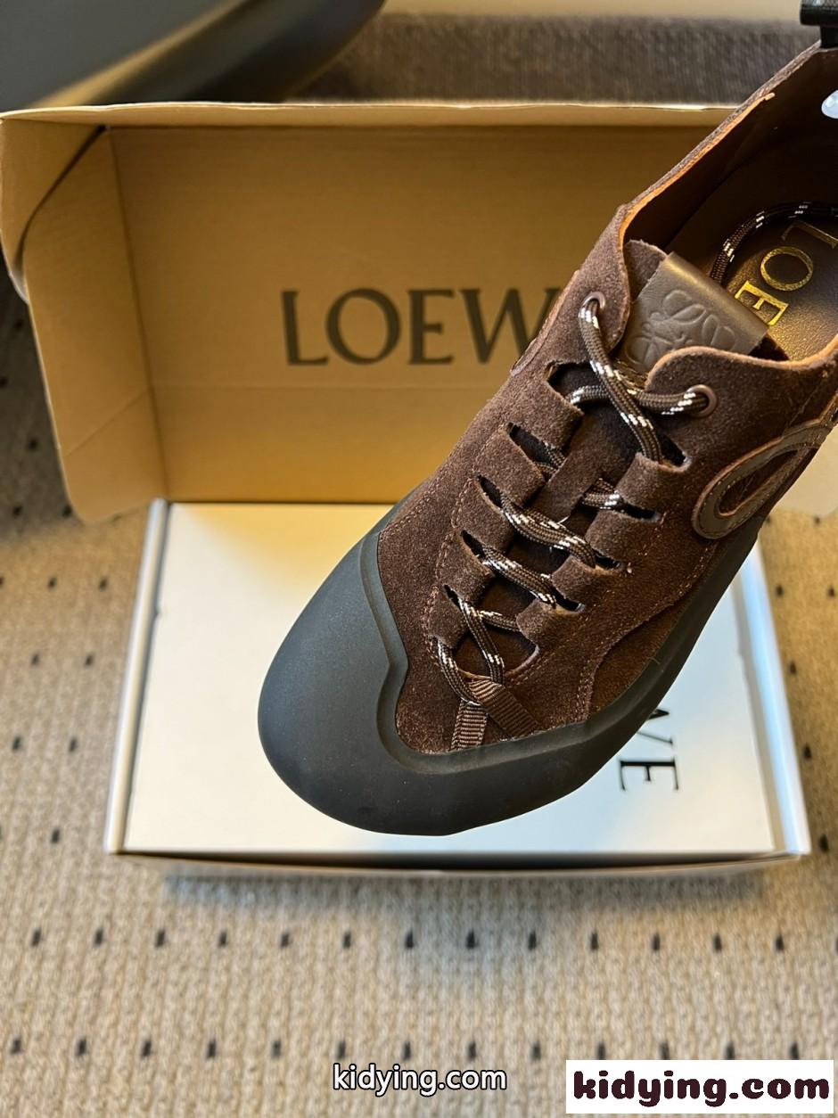 新作&お洒落 カジュアル LOEWE ロエベ グリップ スニーカー コピー ブラウン-4