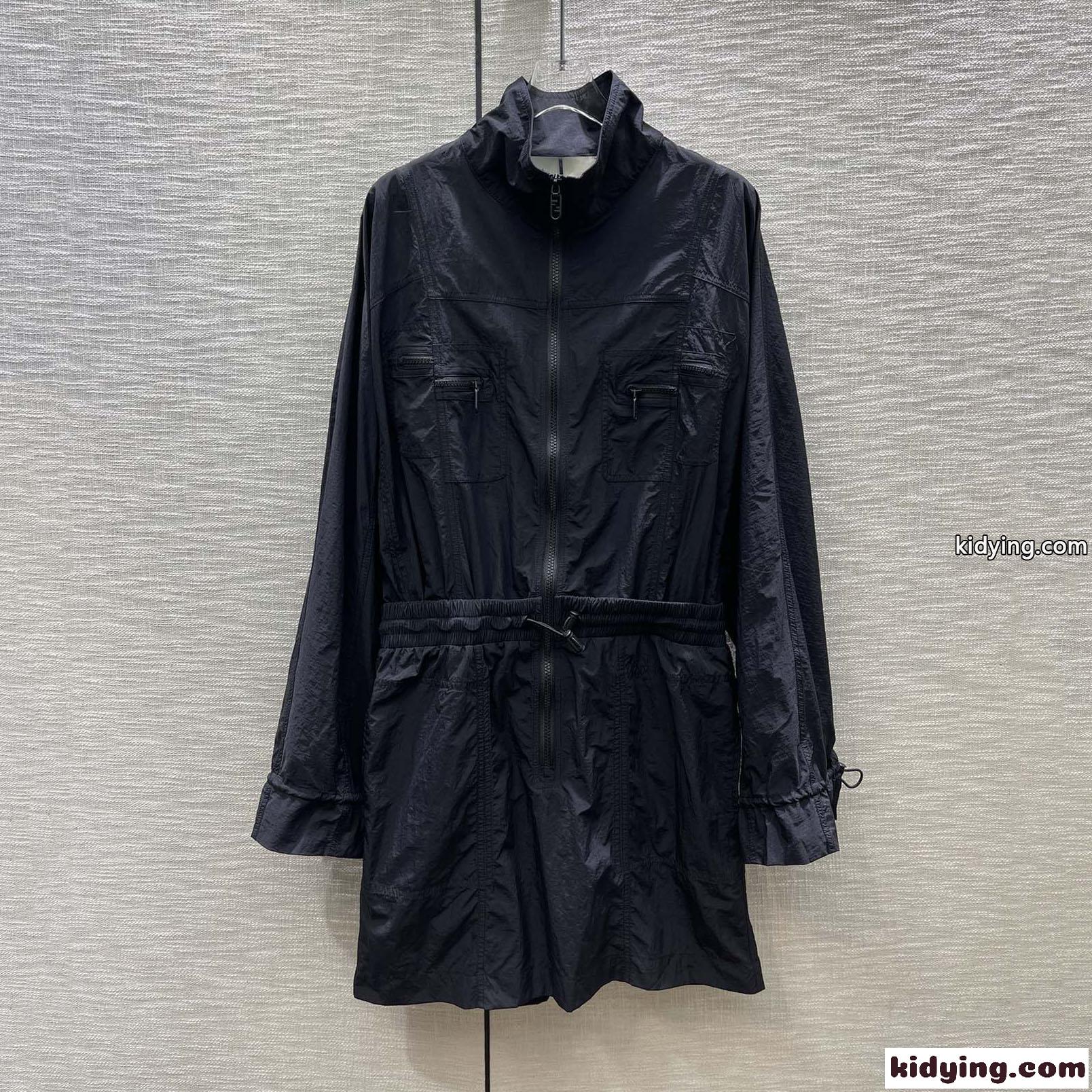 FENDI by MARC JACOBS ブラックナイロン ドレス フェンディ ワンピース コピー ブラック-1
